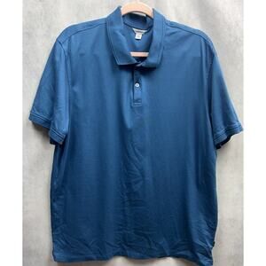 Calvin Klein Mens Golf Polo Shirt Size XL Solid Blue NWOT Please See Pics